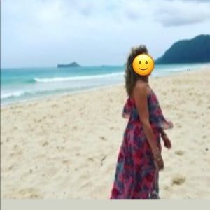 Maxi formal floral dress size 6